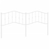 Tête de lit métal blanc 200 cm 