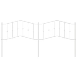 Tête de lit métal blanc 200 cm 