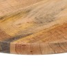 Dessus de table Ø 40x3,8 cm rond bois massif de manguier brut 