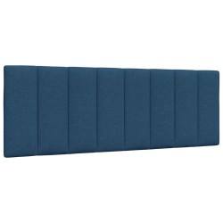 Coussin de tête de lit bleu 120 cm tissu 