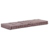 Coussin de plancher de palette Coton 120x40x7 cm Taupe 