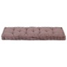 Coussin de plancher de palette Coton 120x40x7 cm Taupe 