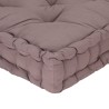 Coussin de plancher de palette Coton 120x40x7 cm Taupe 