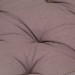 Coussin de plancher de palette Coton 120x40x7 cm Taupe 