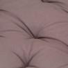 Coussin de plancher de palette Coton 120x40x7 cm Taupe 