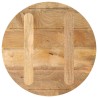 Dessus de table Ø 40x2,5 cm rond bois de manguier massif 