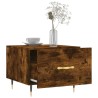 Table basse Chêne fumé 50x50x40 cm Bois d'ingénierie 