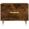 Table basse Chêne fumé 50x50x40 cm Bois d'ingénierie 