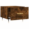 Table basse Chêne fumé 50x50x40 cm Bois d'ingénierie 