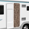 Rideau anti-mouches beige et marron foncé 56x185 cm chenille 
