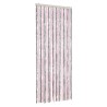 Rideau anti-mouches gris argenté et rose 56x185 cm chenille 