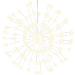 Étoile rayonnante de Noël 140 LED 2 pcs blanc chaud 17 cm 