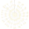 Étoile rayonnante de Noël 140 LED 2 pcs blanc chaud 17 cm 