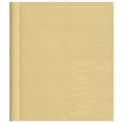 Écran de balcon sable 120x700 cm 100% polyester oxford 
