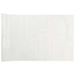 Écran d'intimité de balcon blanc 1000x90 cm PVC 