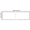 Écran d'intimité de balcon blanc 1000x90 cm PVC 