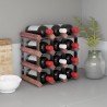 Casier à bouteilles pour 12 bouteilles Marron Bois pin solide 