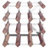 Casier à bouteilles pour 12 bouteilles Marron Bois pin solide 