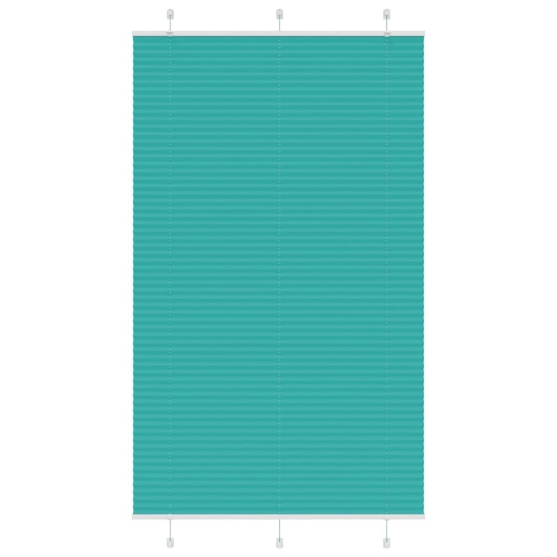 Store plissé vert pétrole 120x200cm largeur du tissu 119,4cm 