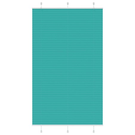 Store plissé vert pétrole 120x200cm largeur du tissu 119,4cm 