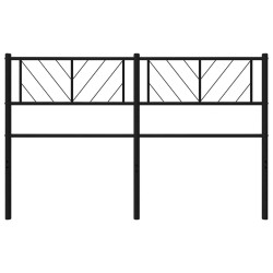 Tête de lit métal noir 150 cm 
