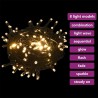 Set de boules de Noël avec pic et 150 LED 61 pcs Doré et bronze 