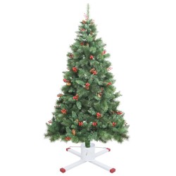 Support de sapin de Noël blanc 61x61x15,5 cm 