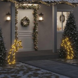 Décoration lumineuse météore de Noël avec piquets 115 LED 89 cm 