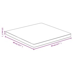 Dessus de table 40x40x2,5 cm bambou 