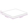 Dessus de table 40x40x2,5 cm bambou 