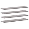 Étagères murales 4 pcs sonoma gris 80x20x1,5 cm bois ingénierie 