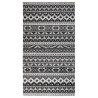 Tapis à tissage plat d'extérieur 115x170 cm Gris foncé 