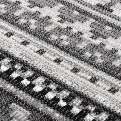 Tapis à tissage plat d'extérieur 115x170 cm Gris foncé 