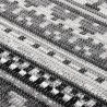 Tapis à tissage plat d'extérieur 115x170 cm Gris foncé 