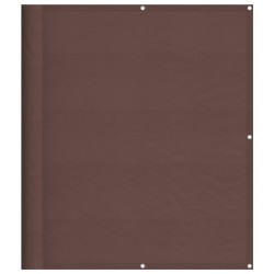Écran de balcon marron 120x800 cm 100% polyester oxford 