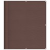 Écran de balcon marron 120x800 cm 100% polyester oxford 