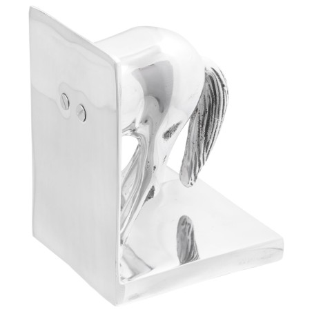 Serre-livres2 pcs Argent 11x14x25 cm Aluminium Cheval 