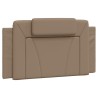 Coussin de tête de lit cappuccino 100 cm similicuir 