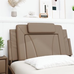 Coussin de tête de lit cappuccino 100 cm similicuir 