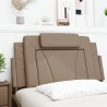 Coussin de tête de lit cappuccino 100 cm similicuir 