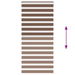 Store zèbre marron 115x230cm largeur du tissu 110,9cm polyester 