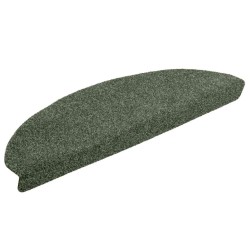 Tapis autoadhésifs de marches 10 pcs Vert 65x21x4 cm Aiguilleté 