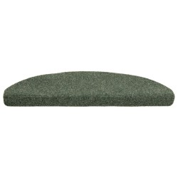 Tapis autoadhésifs de marches 10 pcs Vert 65x21x4 cm Aiguilleté 