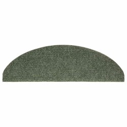 Tapis autoadhésifs de marches 10 pcs Vert 65x21x4 cm Aiguilleté 
