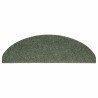 Tapis autoadhésifs de marches 10 pcs Vert 65x21x4 cm Aiguilleté 