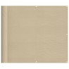 Écran de balcon beige 90x700 cm 100% polyester oxford 