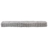 Coussin de plancher de palette Coton 120x40x7 cm Gris 