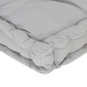 Coussin de plancher de palette Coton 120x40x7 cm Gris 