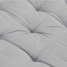 Coussin de plancher de palette Coton 120x40x7 cm Gris 