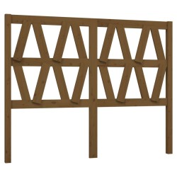 Tête de lit Marron miel 126x4x100 cm Bois massif de pin 